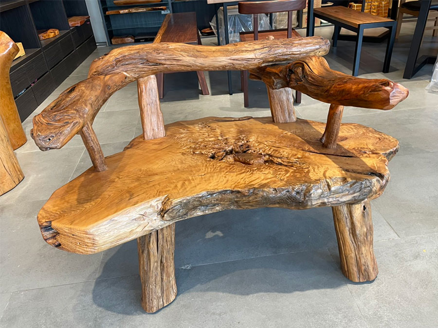 紅檜原木椅
