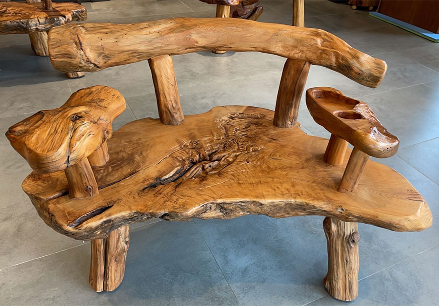 檜木原木椅