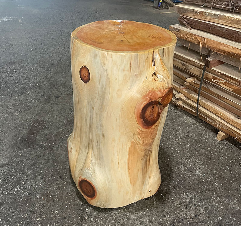 檜木原木台座
